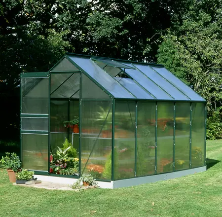 Halls Popular 6,2 m² - Grøn m/4 mm Polycarbonat